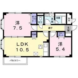 ア－バンハウス　１号館の物件間取画像